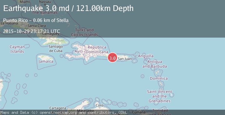Map of MONA PASSAGE, PUERTO RICO