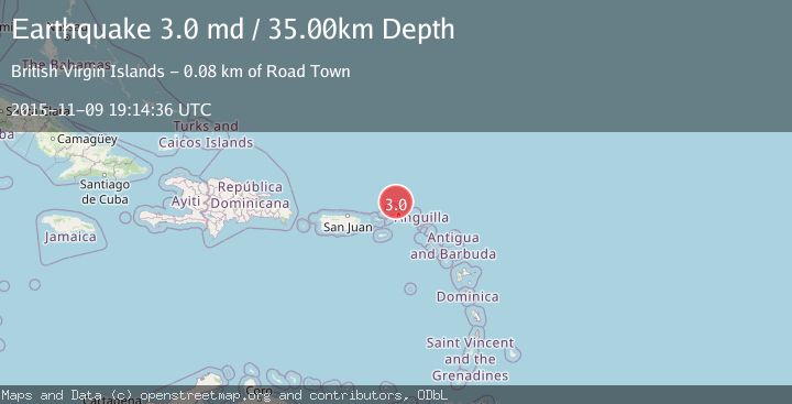 Map of VIRGIN ISLANDS REGION