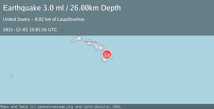 Map of ISLAND OF HAWAII, HAWAII