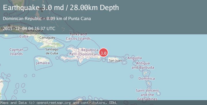 Map of DOMINICAN REPUBLIC REGION
