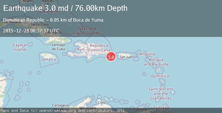 Map of DOMINICAN REPUBLIC REGION