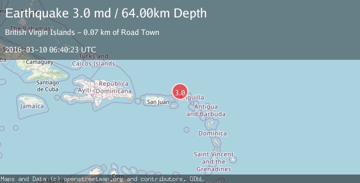 Map of VIRGIN ISLANDS REGION