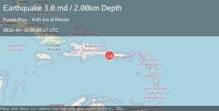 Map of MONA PASSAGE, PUERTO RICO