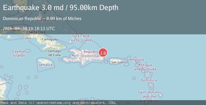 Map of DOMINICAN REPUBLIC REGION