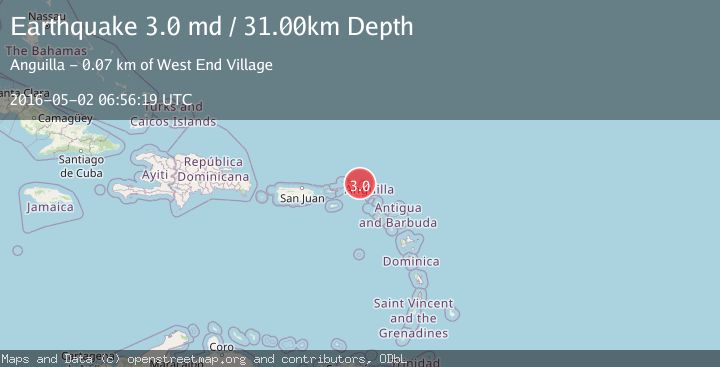 Map of ANGUILLA REGION, LEEWARD ISLANDS