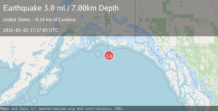 Map of GULF OF ALASKA