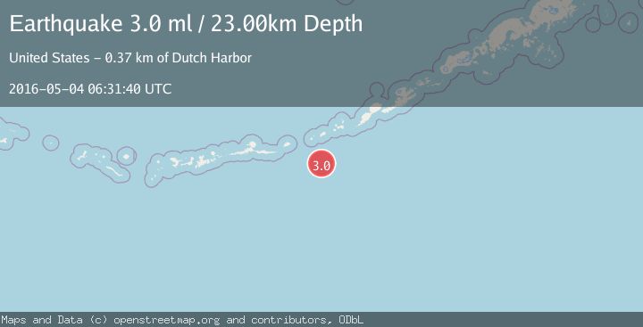 Map of FOX ISLANDS, ALEUTIAN ISLANDS
