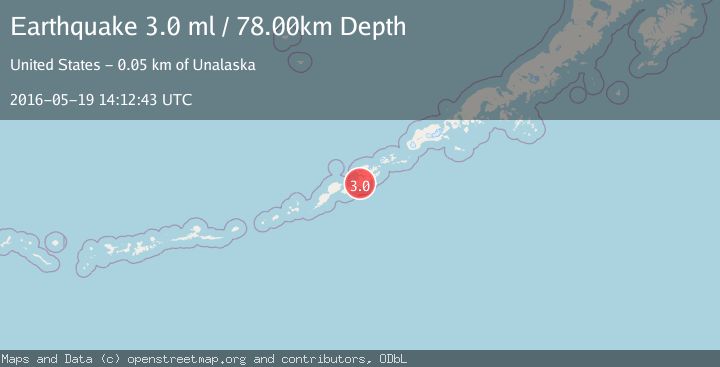 Map of FOX ISLANDS, ALEUTIAN ISLANDS