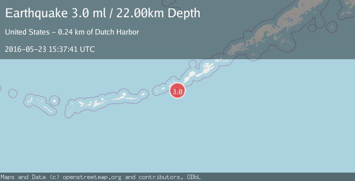 Map of FOX ISLANDS, ALEUTIAN ISLANDS