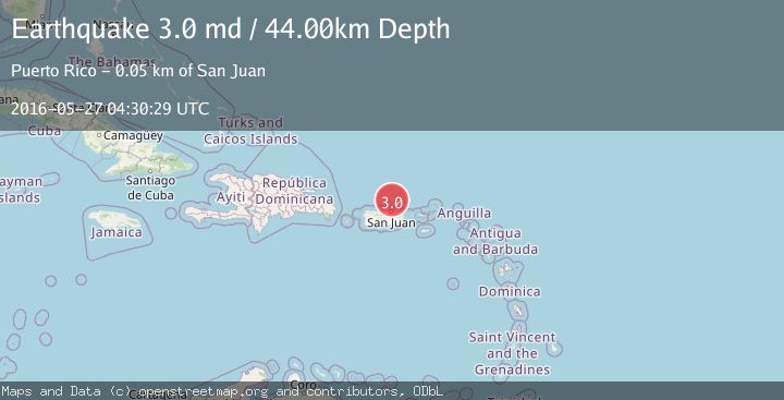 Map of PUERTO RICO REGION