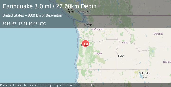 Map of PORTLAND URBAN AREA, OREGON