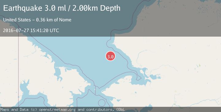 Map of BERING STRAIT