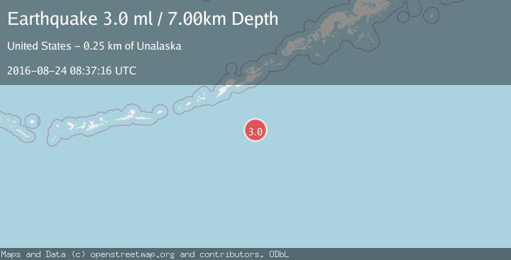 Map of SOUTH OF ALEUTIAN ISLANDS