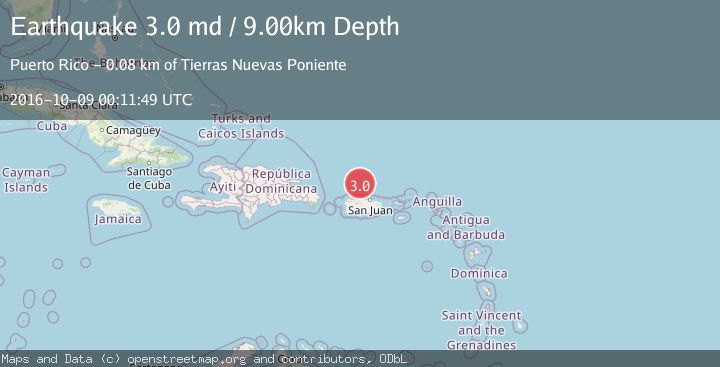Map of PUERTO RICO REGION
