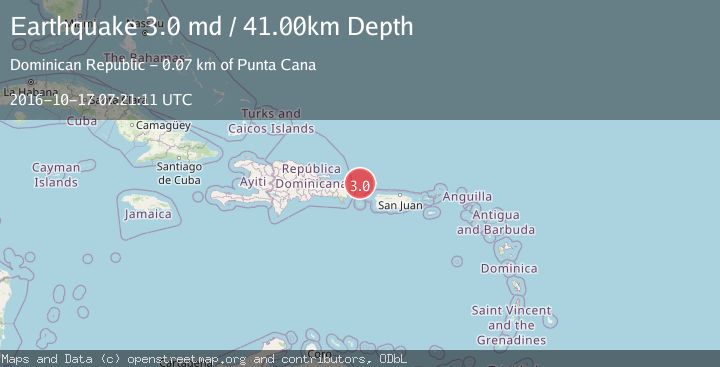 Map of DOMINICAN REPUBLIC REGION