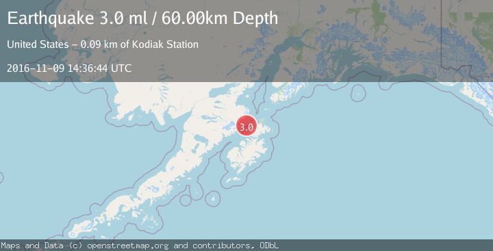 Map of KODIAK ISLAND REGION, ALASKA