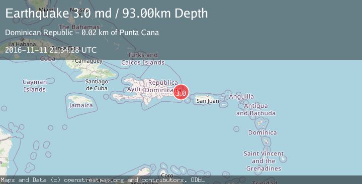 Map of DOMINICAN REPUBLIC REGION