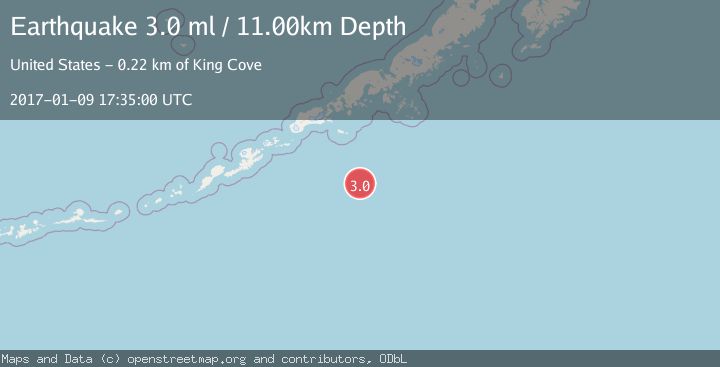 Map of SOUTH OF ALASKA