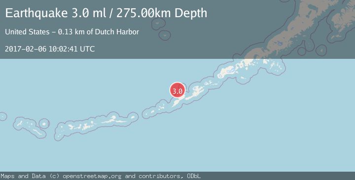 Map of FOX ISLANDS, ALEUTIAN ISLANDS