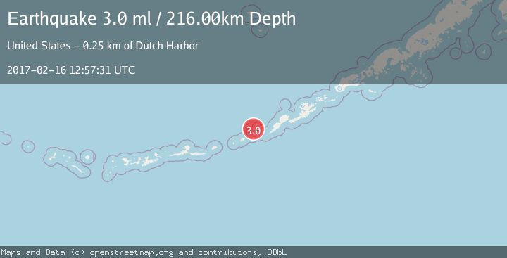 Map of FOX ISLANDS, ALEUTIAN ISLANDS