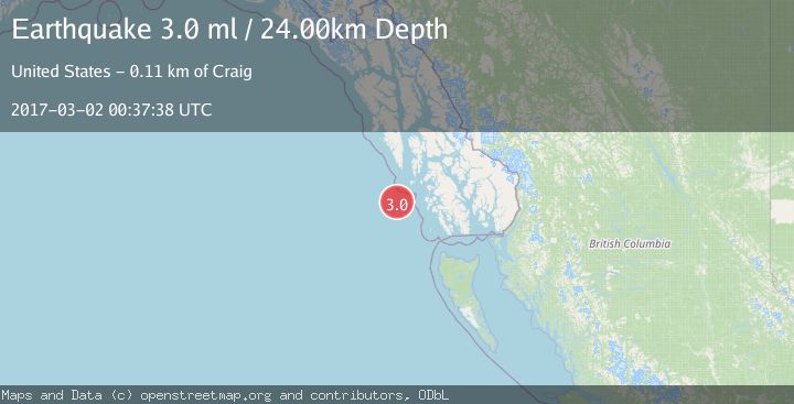 Map of SOUTHEASTERN ALASKA