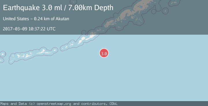 Map of SOUTH OF ALASKA