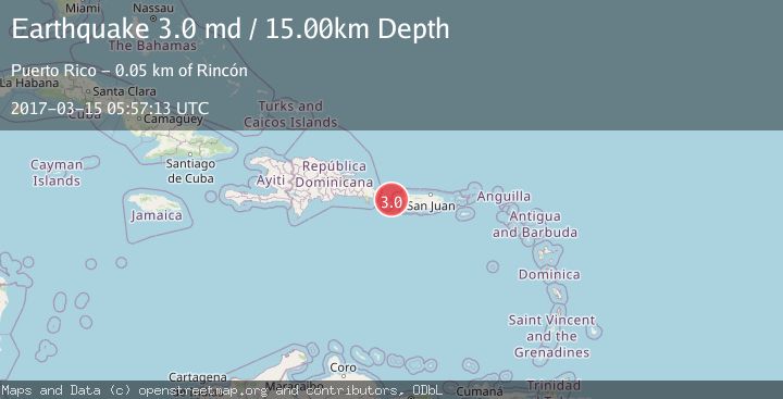 Map of MONA PASSAGE, PUERTO RICO