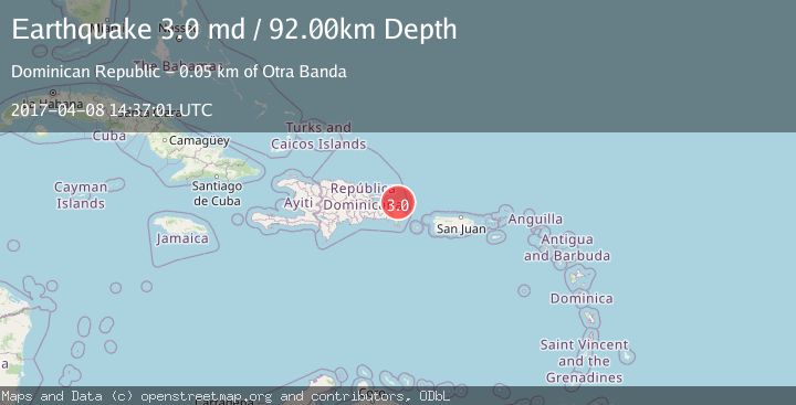 Map of DOMINICAN REPUBLIC REGION