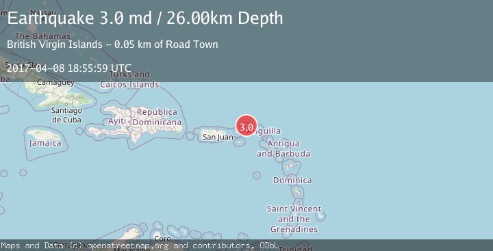 Map of VIRGIN ISLANDS REGION