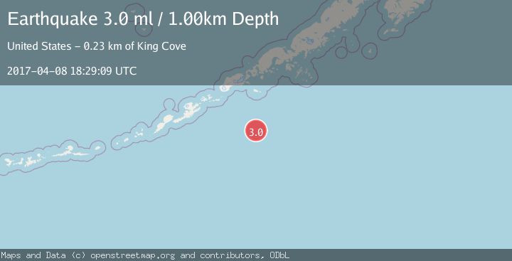Map of SOUTH OF ALASKA
