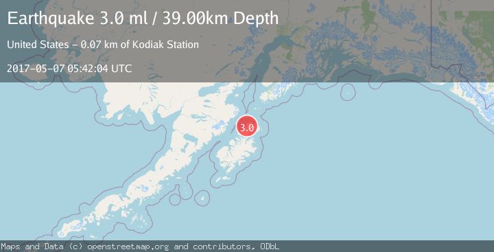 Map of KODIAK ISLAND REGION, ALASKA