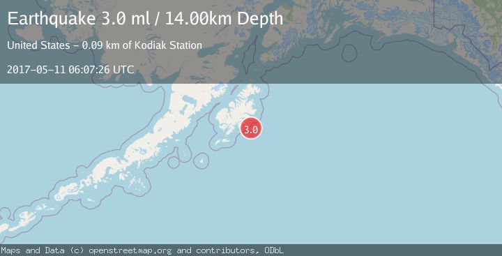 Map of KODIAK ISLAND REGION, ALASKA
