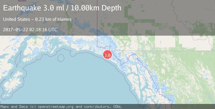 Map of SOUTHEASTERN ALASKA