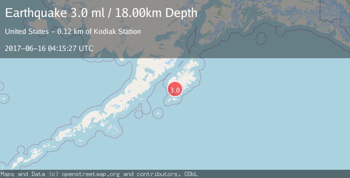 Map of KODIAK ISLAND REGION, ALASKA
