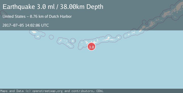 Map of ANDREANOF ISLANDS, ALEUTIAN IS.