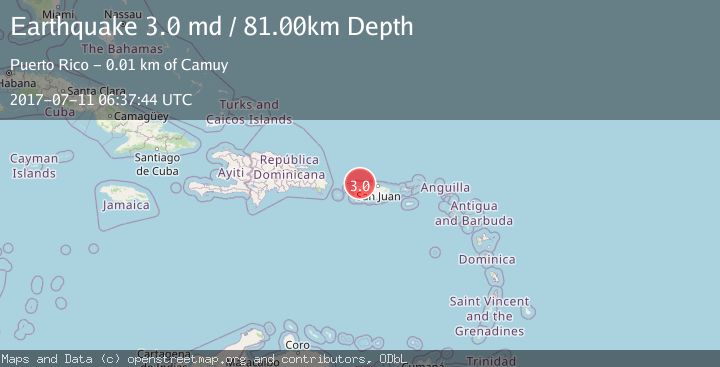 Map of PUERTO RICO REGION