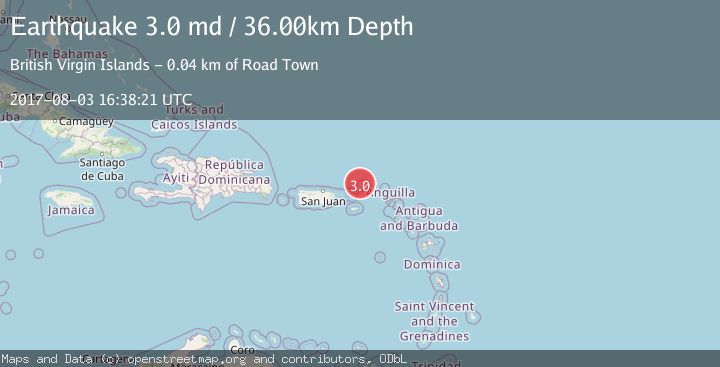 Map of VIRGIN ISLANDS REGION