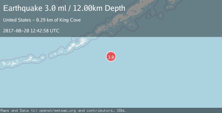 Map of SOUTH OF ALASKA