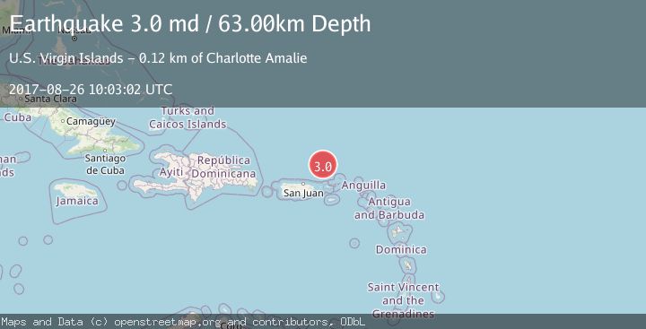 Map of VIRGIN ISLANDS REGION
