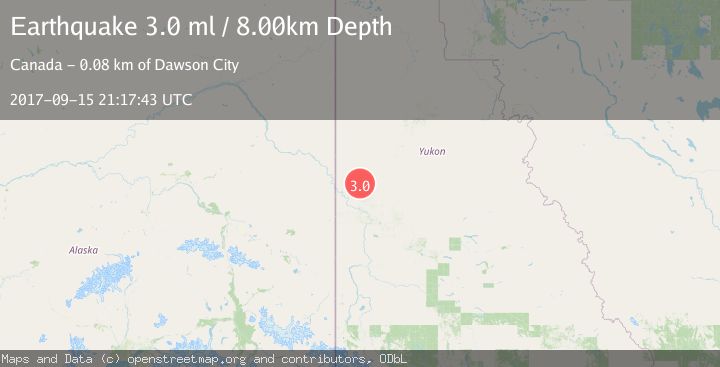 Map of SOUTHERN YUKON TERRITORY, CANADA