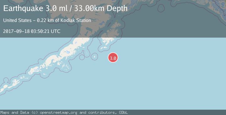 Map of SOUTH OF ALASKA