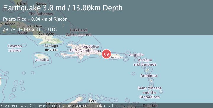 Map of MONA PASSAGE, PUERTO RICO