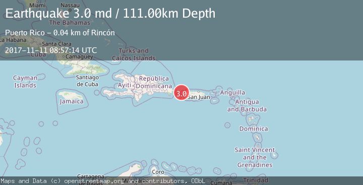 Map of MONA PASSAGE, PUERTO RICO