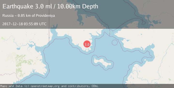 Map of NEAR S COAST OF CHUKOTKA, RUSSIA