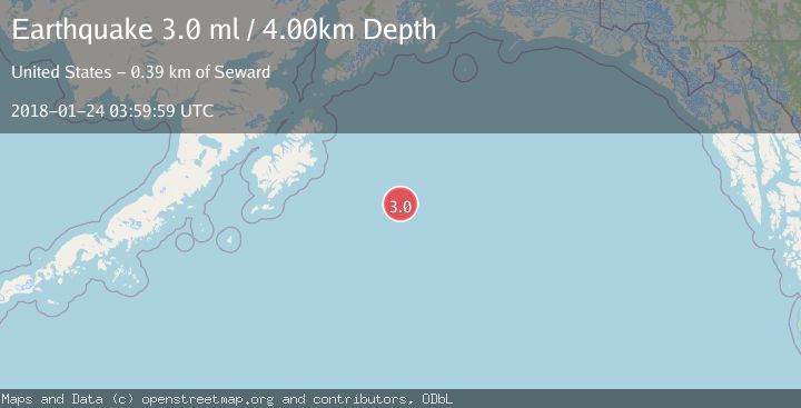Map of GULF OF ALASKA