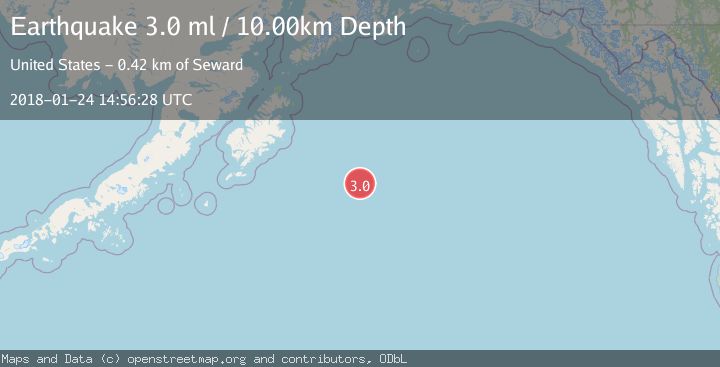 Map of GULF OF ALASKA