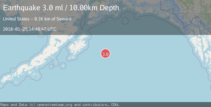 Map of GULF OF ALASKA