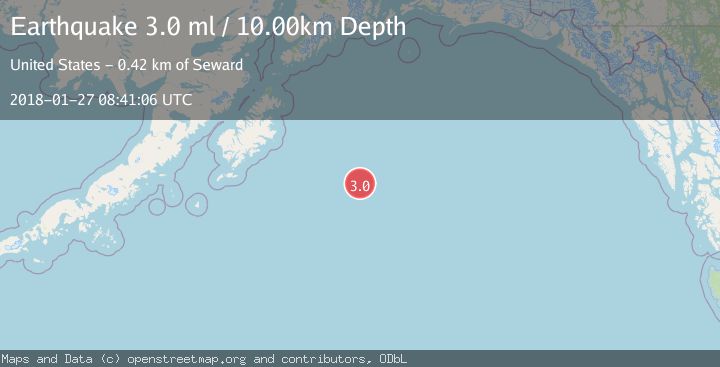 Map of GULF OF ALASKA