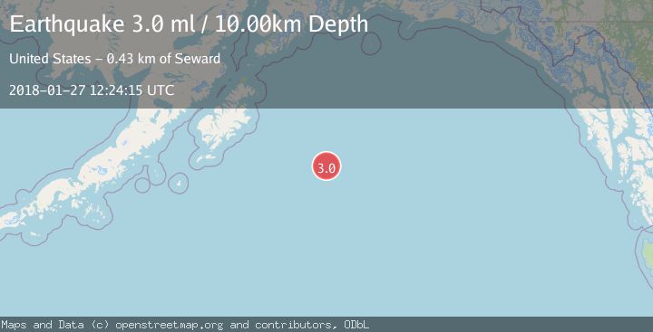 Map of GULF OF ALASKA