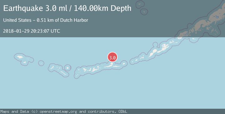 Map of ANDREANOF ISLANDS, ALEUTIAN IS.